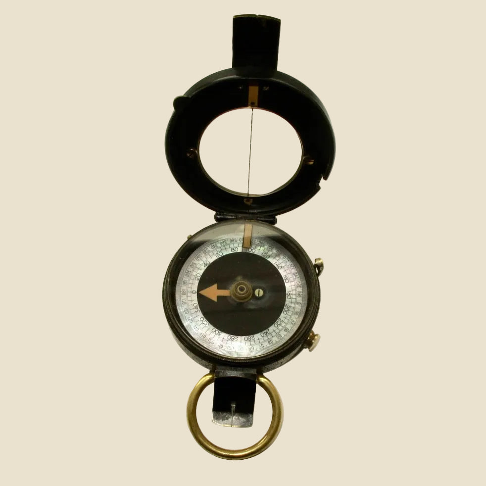 WW1 Cased Marching Compass Cruchon & Emons London Verners Pattern VII