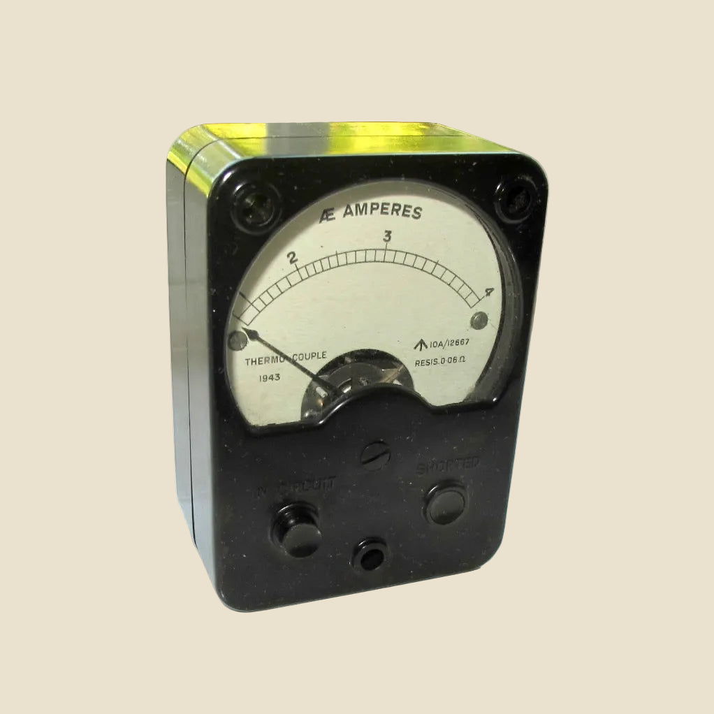 WW2 Boxed Air Ministry Sangamo Weston 0-4 Amp Ammeter 10A/12667 For A T1154 