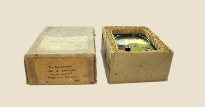 WW2 Boxed Air Ministry Sangamo Weston 0-4 Amp Ammeter 10A/12667 For A T1154 
