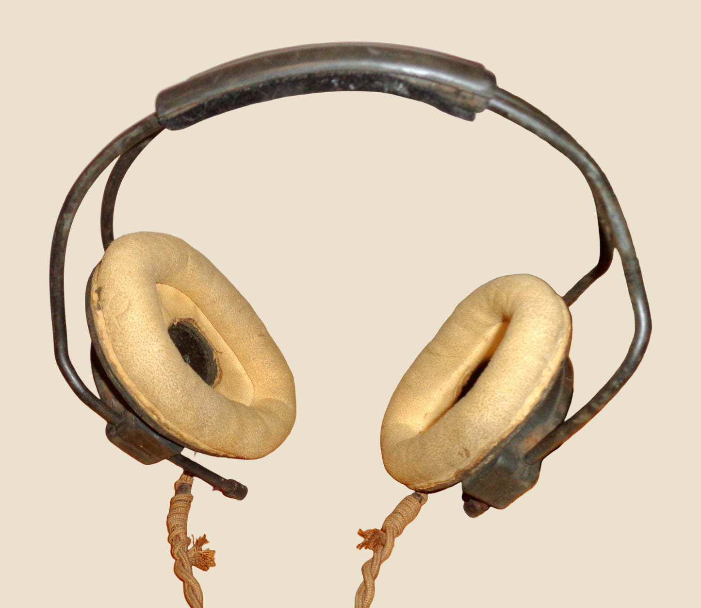 WW2 Pair Of RAF Headphones With Type 32 Helmet Receivers 10A/13466