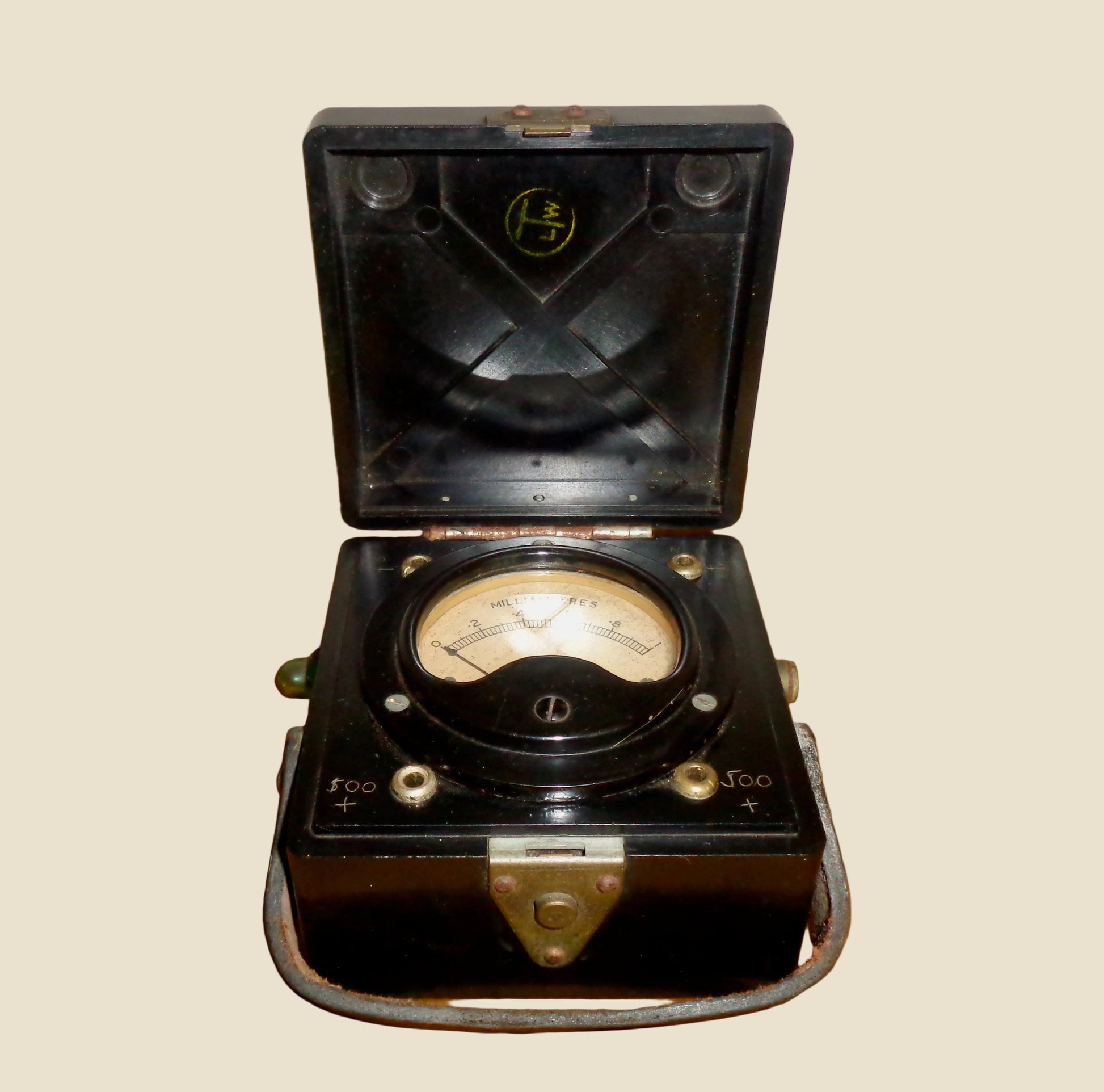 WW2 Sifam M25 Milliammeter In A Bakelite Transit Case