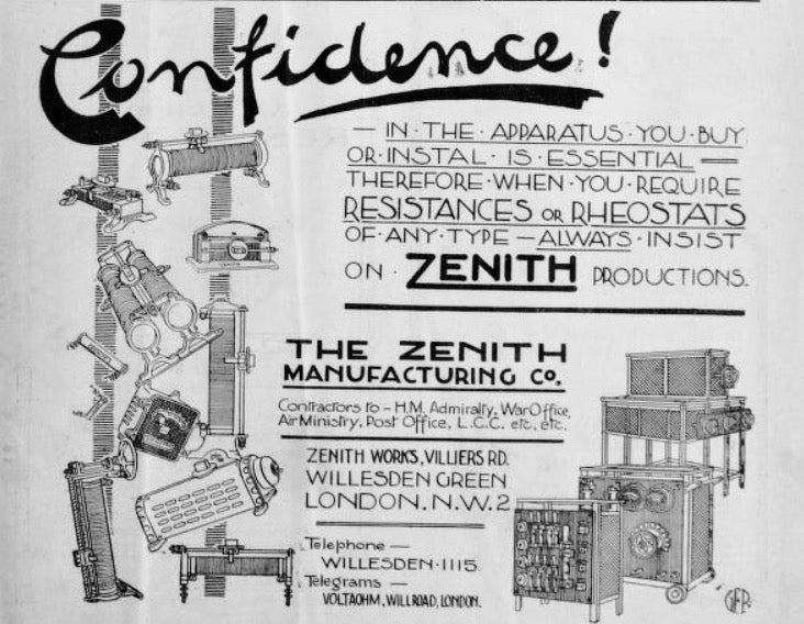 WW1 Circa 1918 Zenith RFC MK VA Altitude Meter For A Sopwith F1 Camel