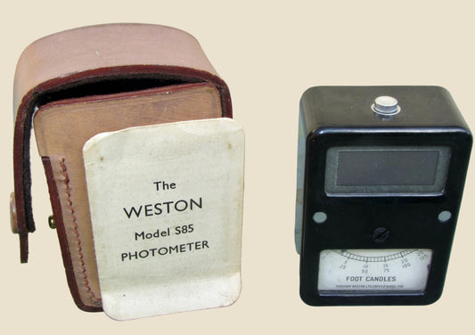 1950s Weston Sangamo S85 Bakelite Photometer In Its Original Leather Case