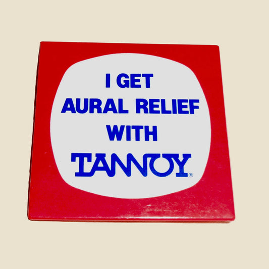 1970s Tannoy HiFi Speaker Pin Badge