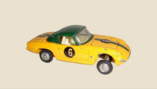 Corgi Toys Model 319 Lotus Elan S2 Hardtop Coupe In Green and Yellow 