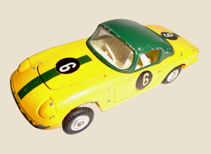 Corgi Toys Model 319 Lotus Elan S2 Hardtop Coupe In Green and Yellow 