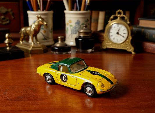 Corgi Toys Model 319 Lotus Elan S2 Hardtop Coupe In Green and Yellow