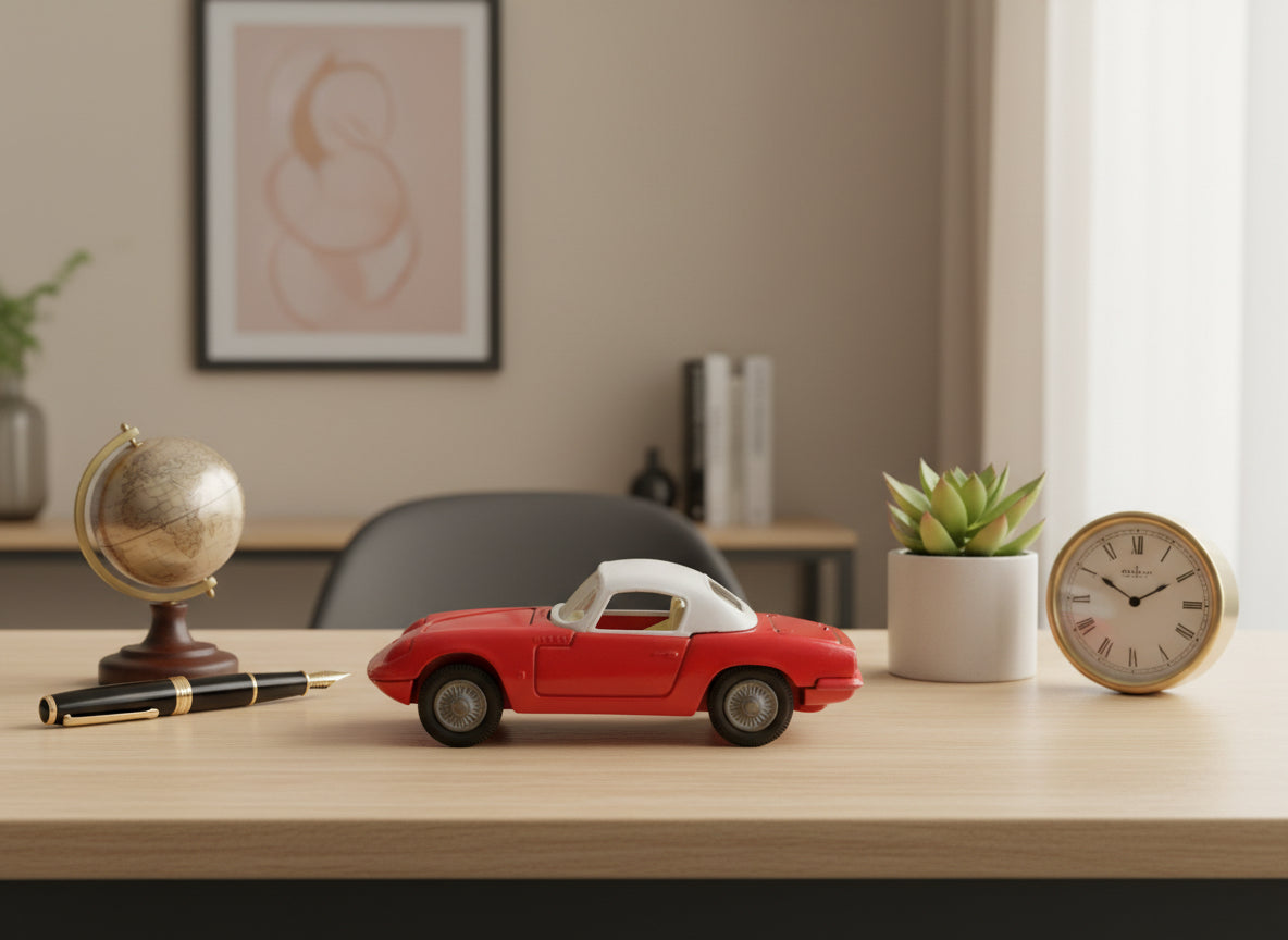 Corgi Toys Model 319 Lotus Elan S2 Hardtop Coupe In Red and White