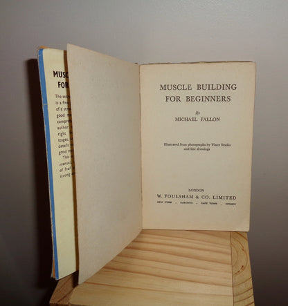 1950s Book Muscle Building For Beginners By Michael Fallon