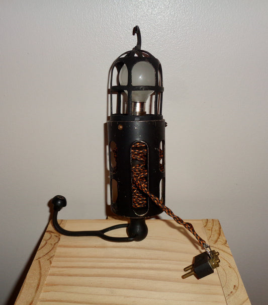 1930s Brass Lucas Inspection Lamp With Power Supply