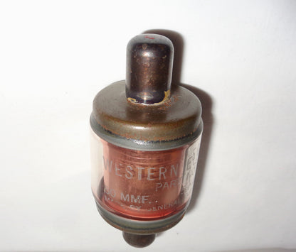 Vintage Western Electric Part No. 8047 Vacuum Capacitor 50mmF 5KV