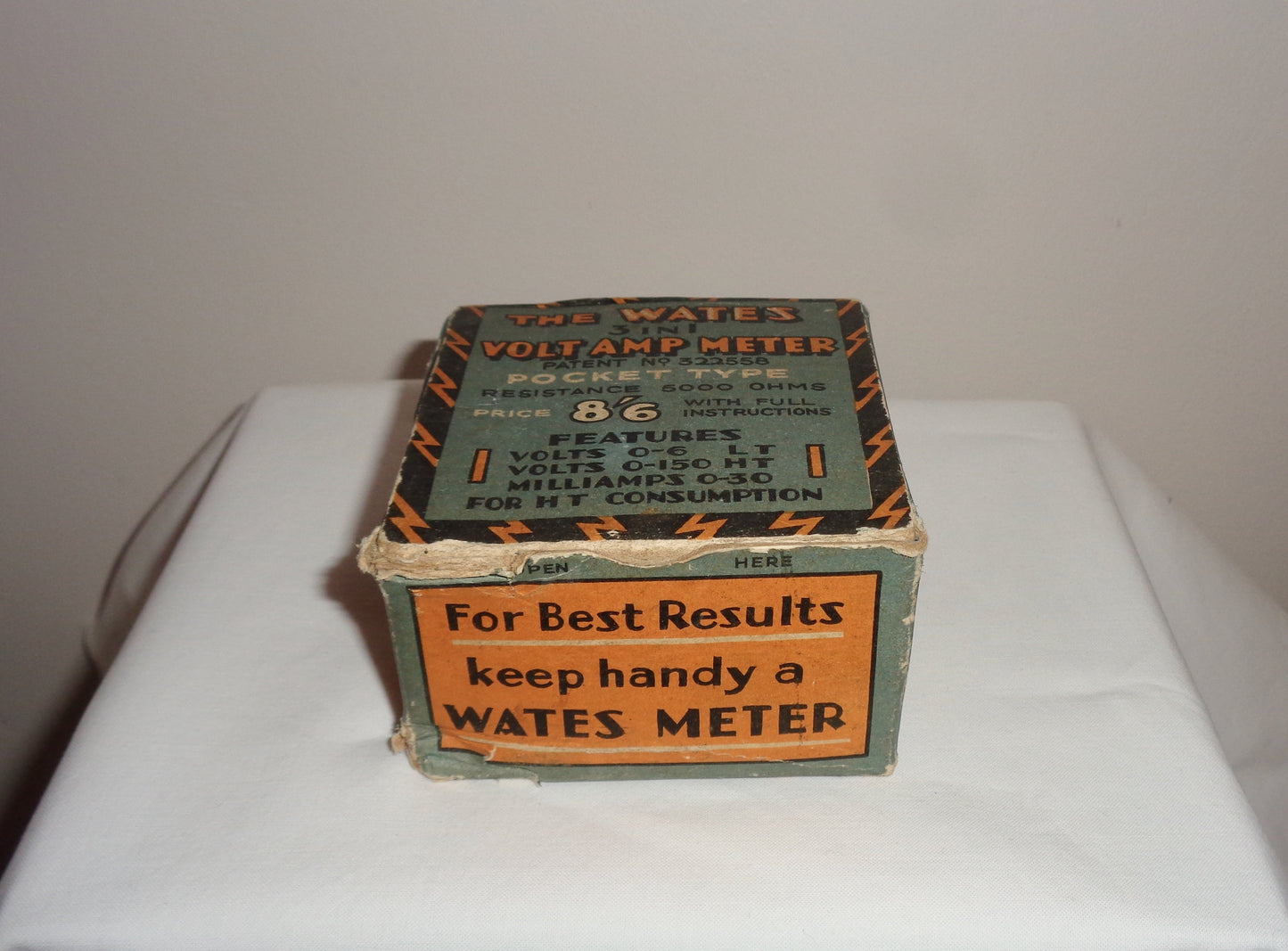 Vintage Wates 3 in 1 Pocket Volt Amp meter With A Resistance Of 5000 Ohms