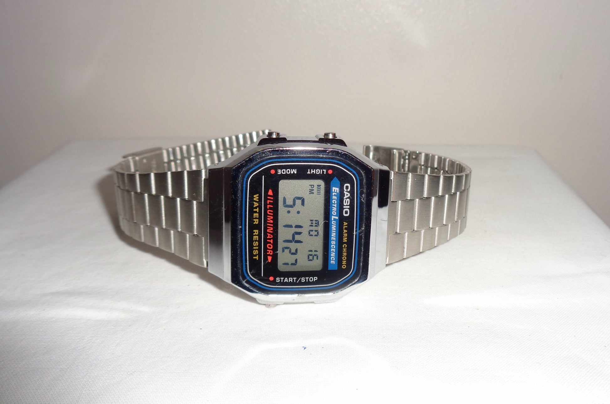 Casio Vintage A168 36mm in Stainless Steel - US
