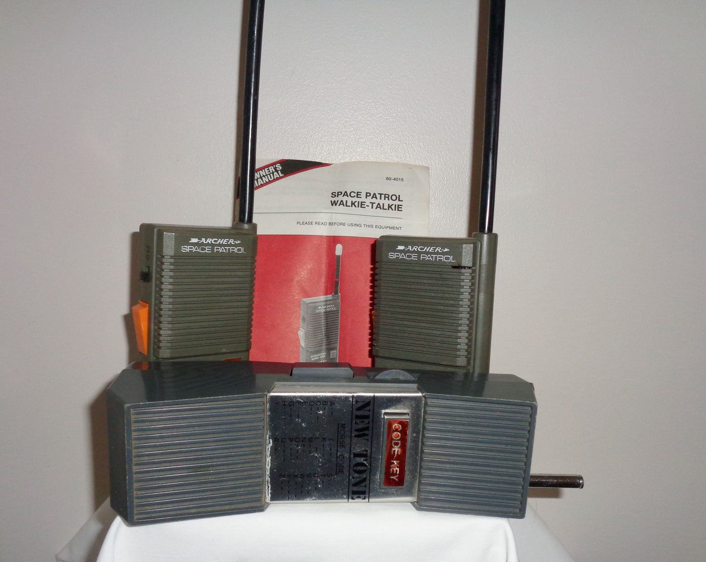 Three Vintage Walkie Talkies. Comprising A Pair of Archer Space Patrol And One New Tone