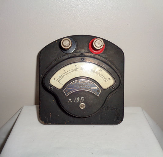 Antique Weston Electrical Instruments Ammeter Model 280 Serial Number 23058