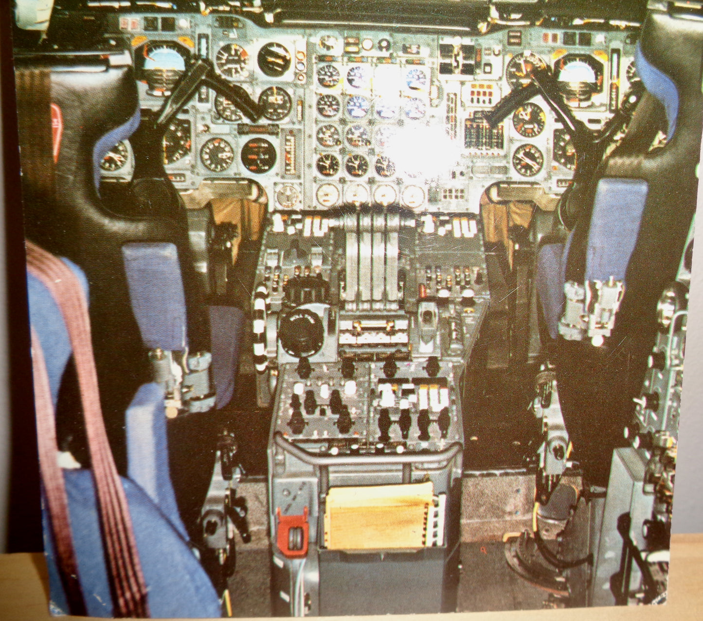 Vintage Concorde Postcard Of A Cockpit Photo by BAC Filton