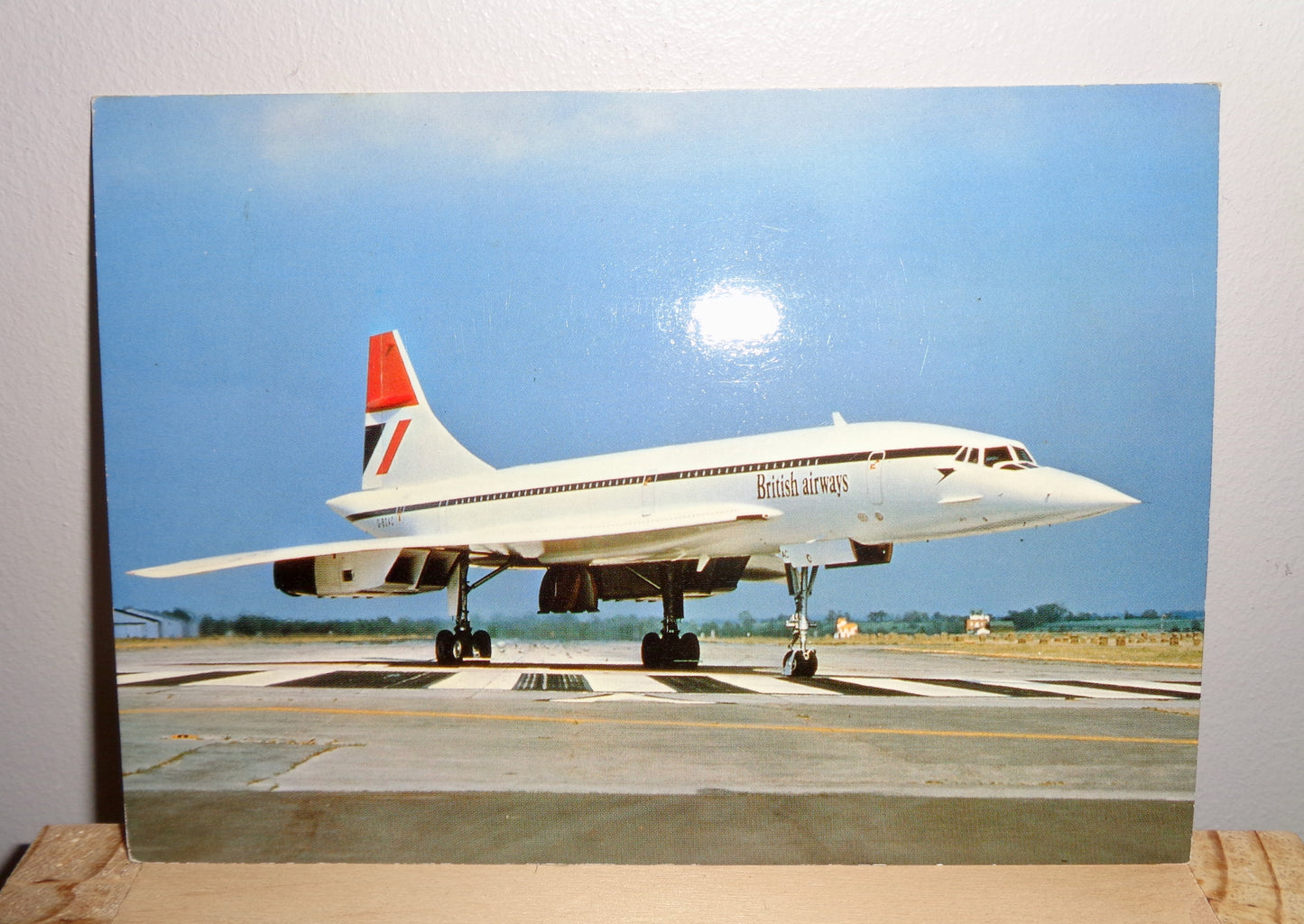 Vintage Concorde Postcard Featuring Concorde On The Tarmac by Beringer & Pampaluchi