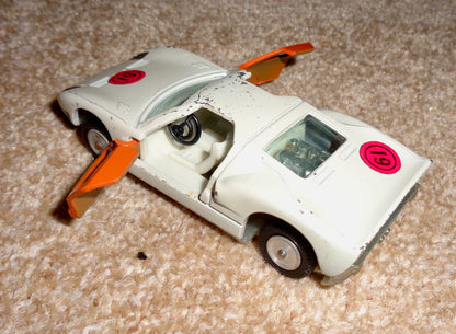 1960s Gamda Koor Sabra White Ford GT No. 8104 1/43 Toy Car. Made in Israel