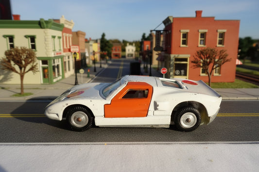 1960s Gamda Koor Sabra White Ford GT No. 8104 1/43 Toy Car