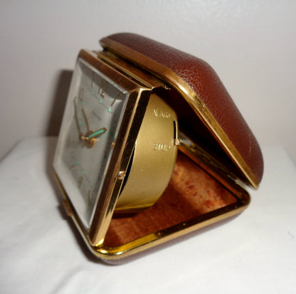 Vintage Salvest Folding Travel Alarm Clock
