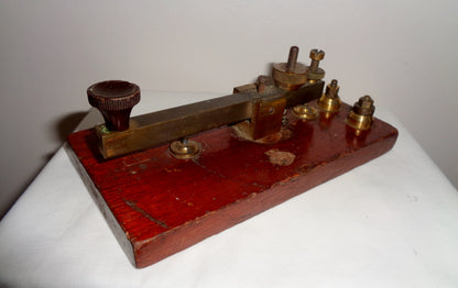 1920s British Straight Sending Morse Key Possibly Made By Walters