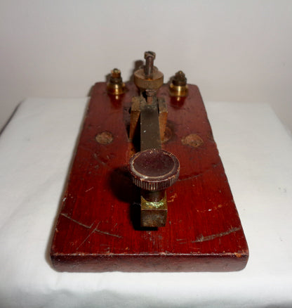 1920s British Straight Sending Morse Key Possibly Made By Walters