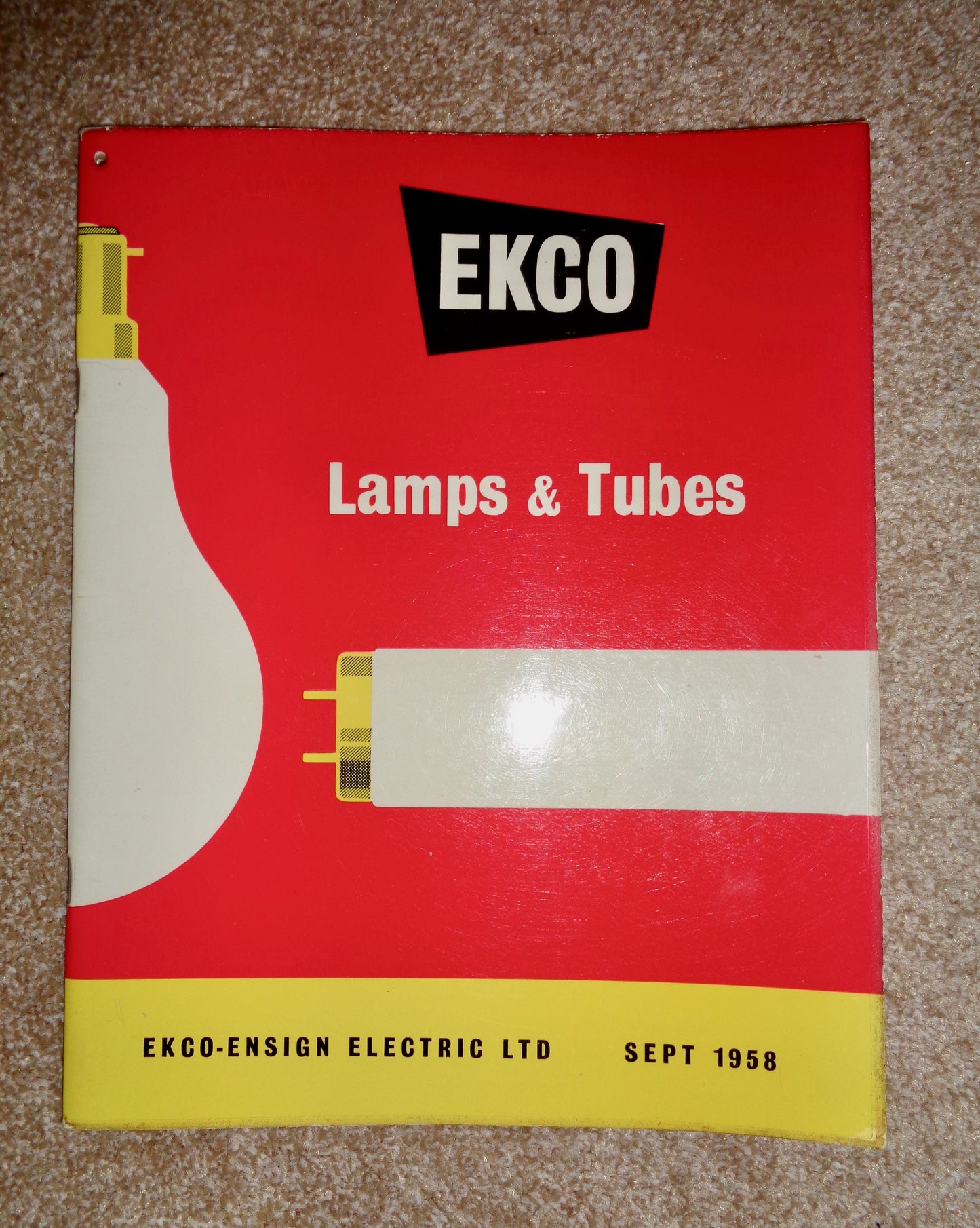 Original 1950s Ekco Lamps And Tubes Catalogue And Leaflets 