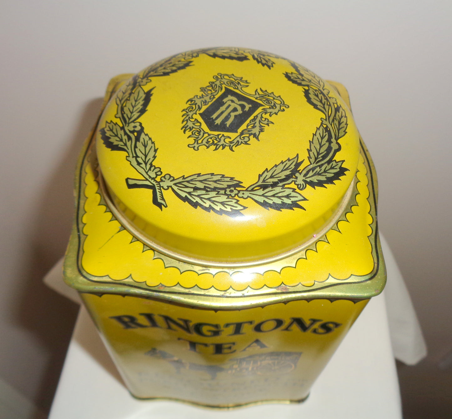 Ringtons Ltd Yellow Millennium Tin Tea Coffee Caddy