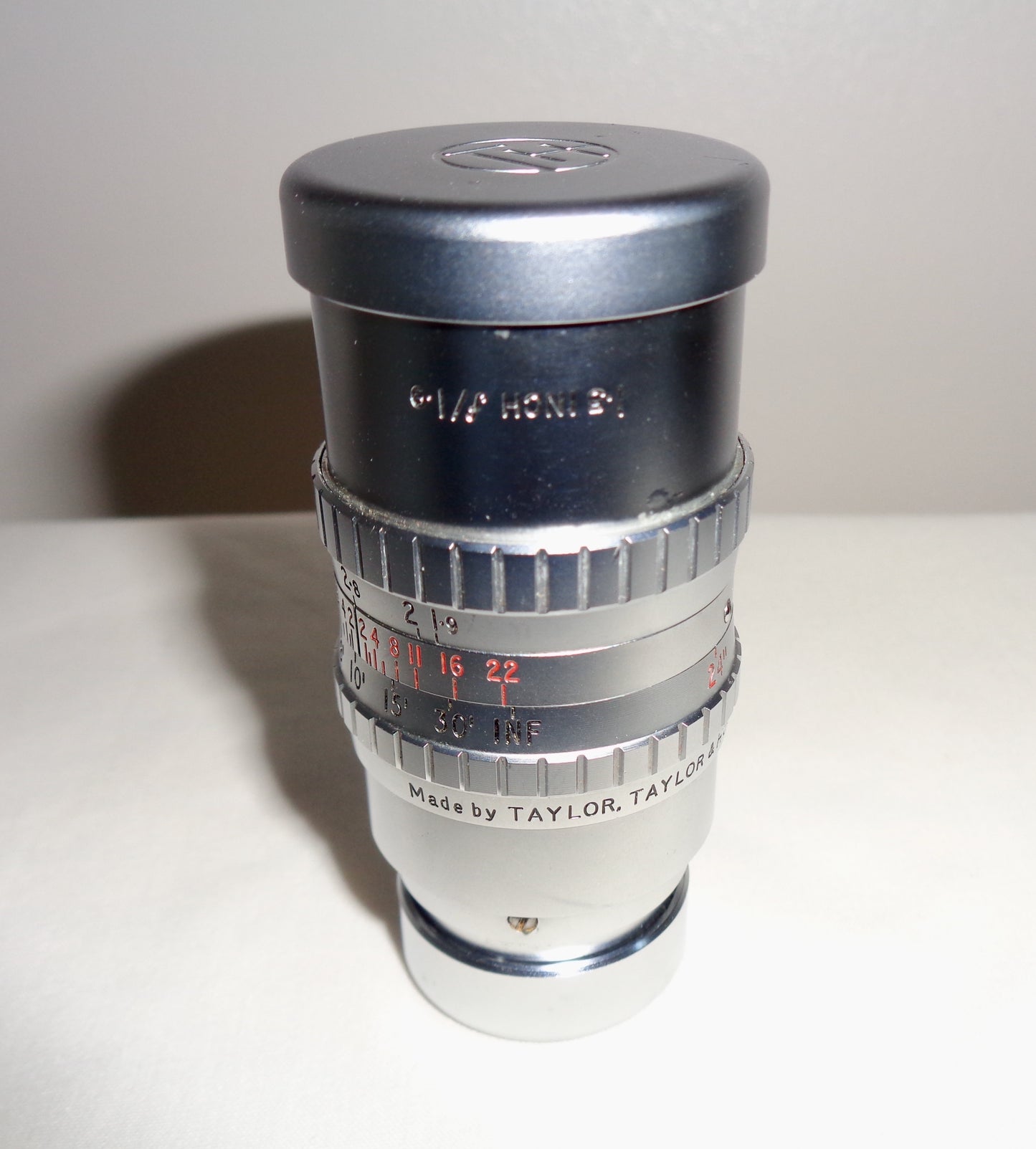 Cine Camera Lens 1.5 inch F1.9 8mm By Serital Taylor, Taylor & Hobson 
