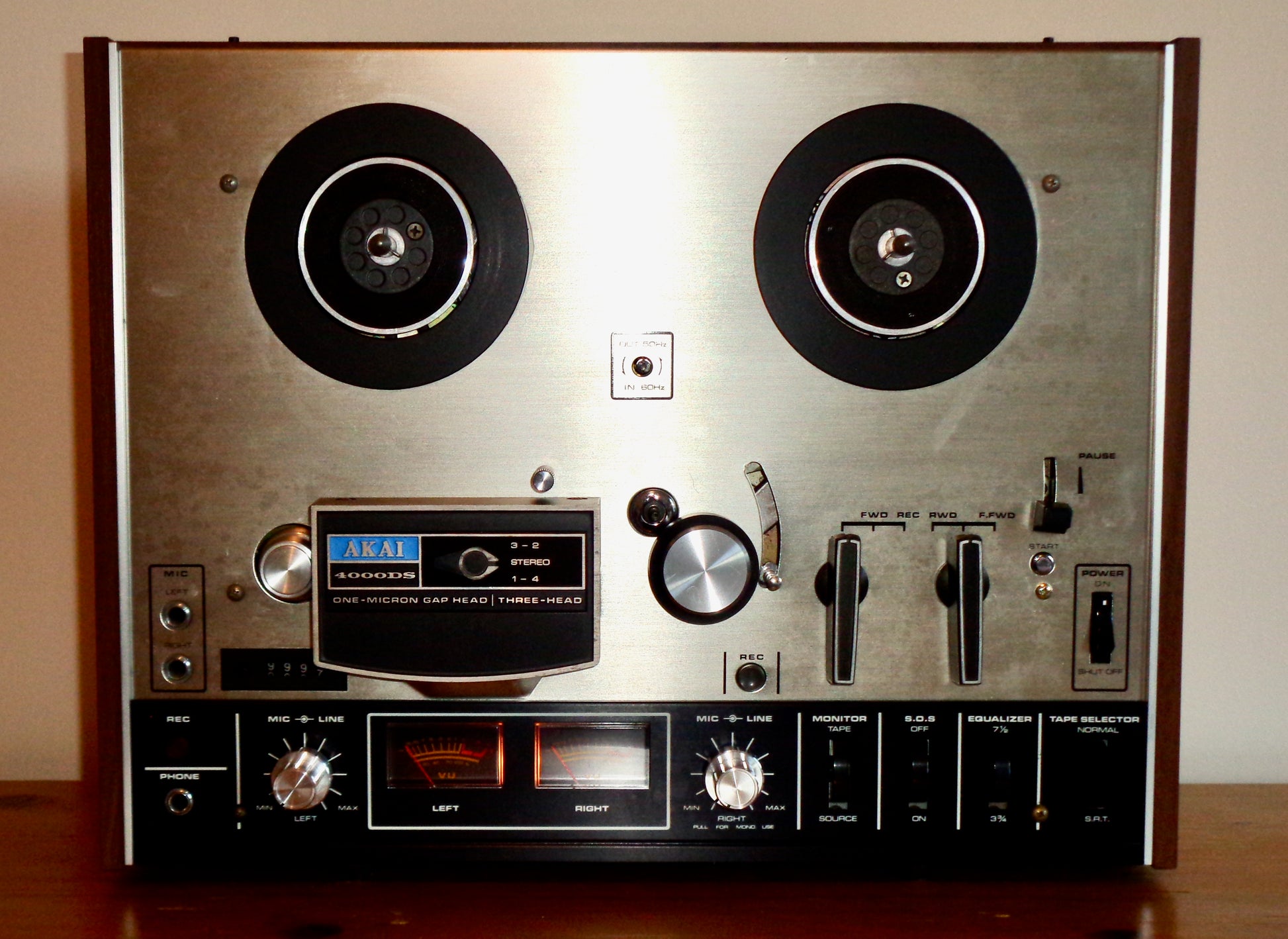 1970s AKAI 4000DS Open Reel to Reel Tape Recorder With Original