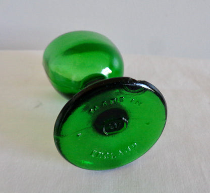 1920s Woods Brothers Green Glass Eye bath Cup