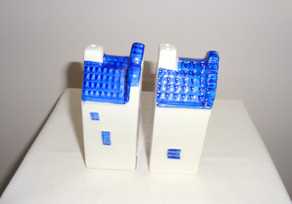 1990s Delft Style Pottery Amsterdam House Salt/ Pepper Pots/ Shakers