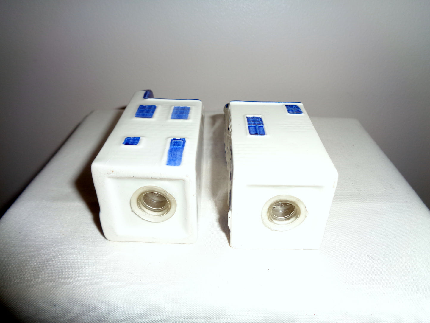 1990s Delft Style Pottery Amsterdam House Salt/ Pepper Pots/ Shakers