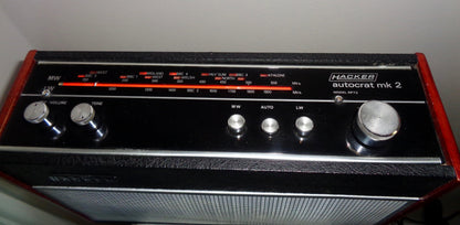 1970s Vintage Hacker Autocrat Mk 2 Radio Model RP73 MW LW