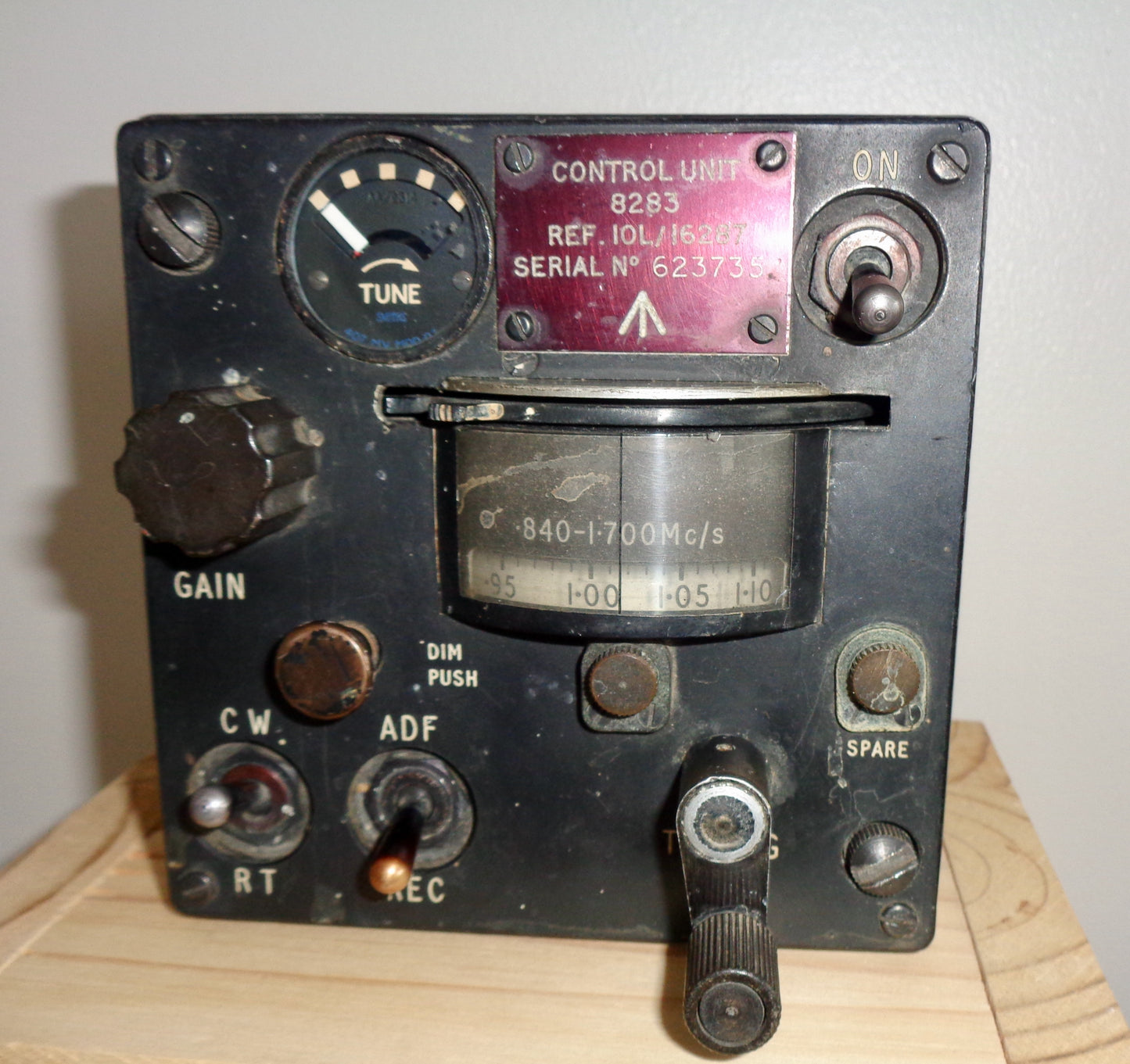 Vintage RAF RN Cockpit ADF Radio Control Unit 8283 10L/16287