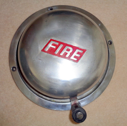 1960s BMC Hand Cranked Polished Chrome Fire Alarm Bell