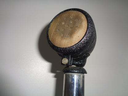 Vintage Bullet Shaped Microphone With Stand