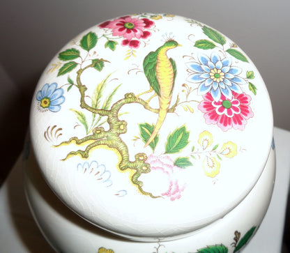 Vintage Small Sadler Pottery Bird Of Paradise Ginger Jar