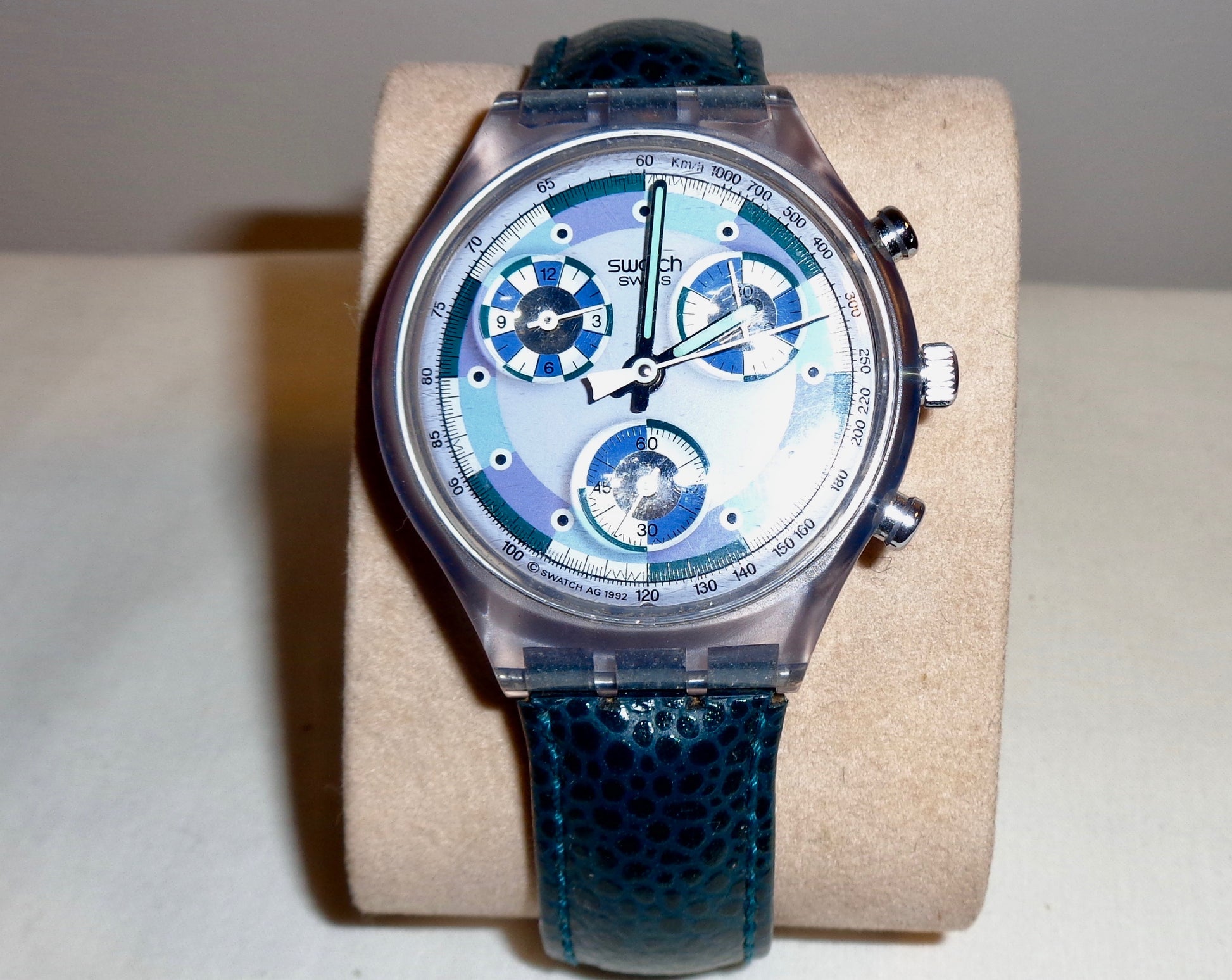 1993 SWATCH Greentic SVC100 Chronograph Watch