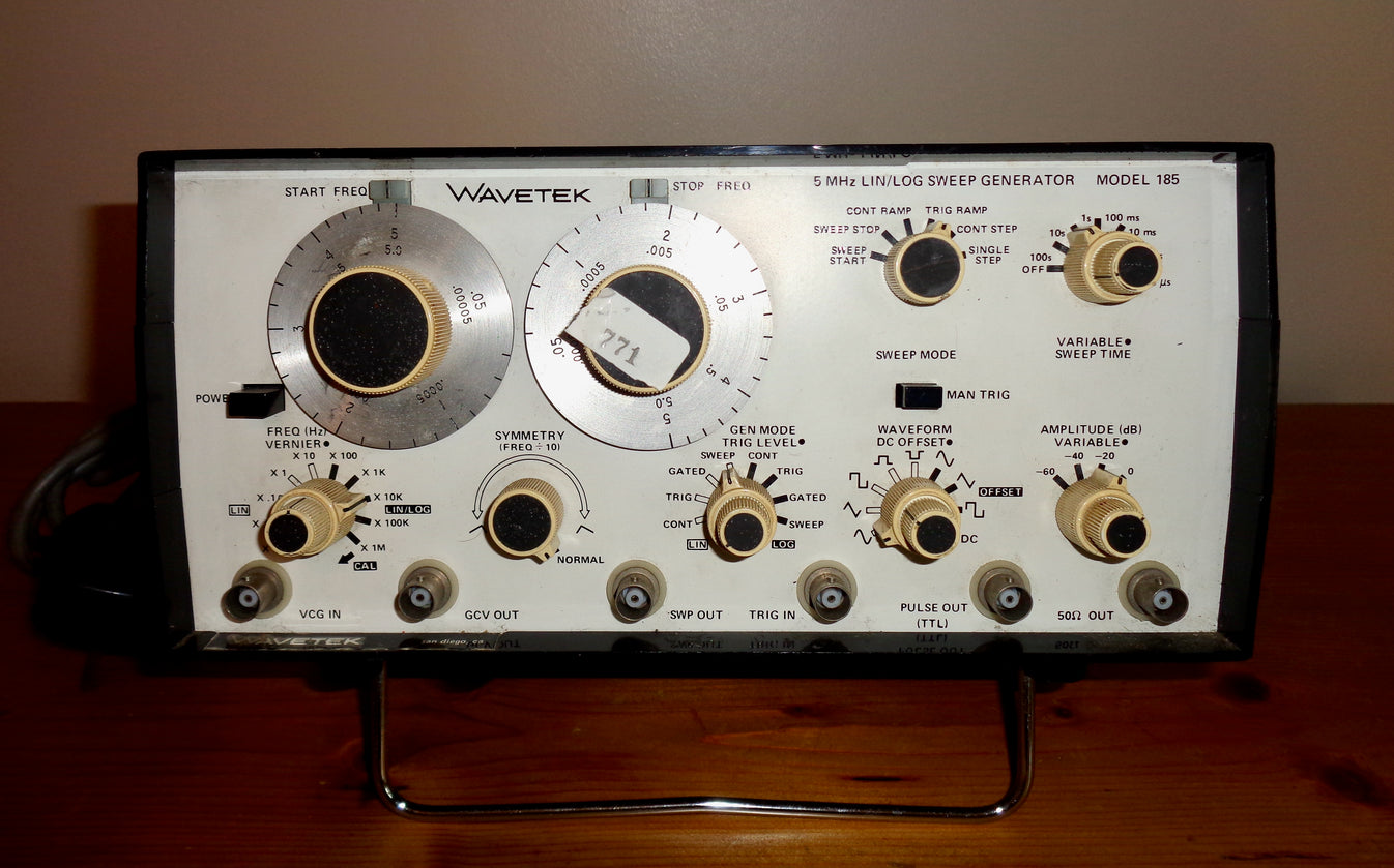1970s Wavetek Model 185 5MHz Lin/Log Sweep Generator/ Wobbulator