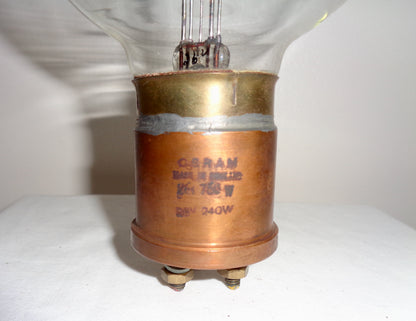 1970s Dakota Osram GEC 26V/750W 28V/240W Twin Filament Landing Light Bulb