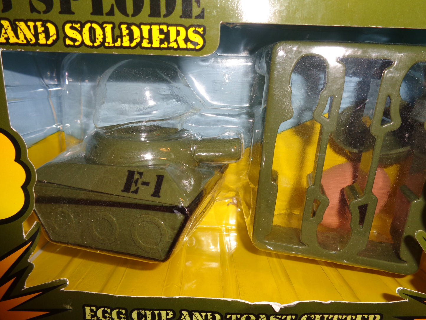 Novelty Tank Egg Cup and Toast Soldiers