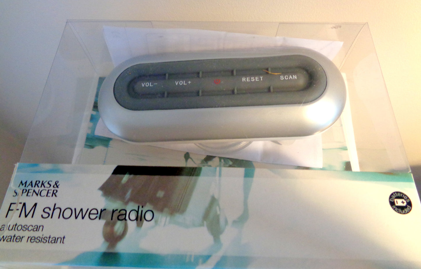 FM Shower Proof Portable Radio