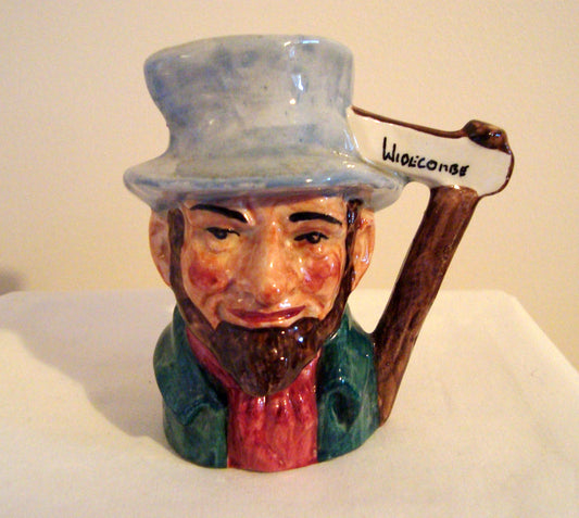 Small Vintage Hand Painted Uncle Tom Cobley Artone Character Jug