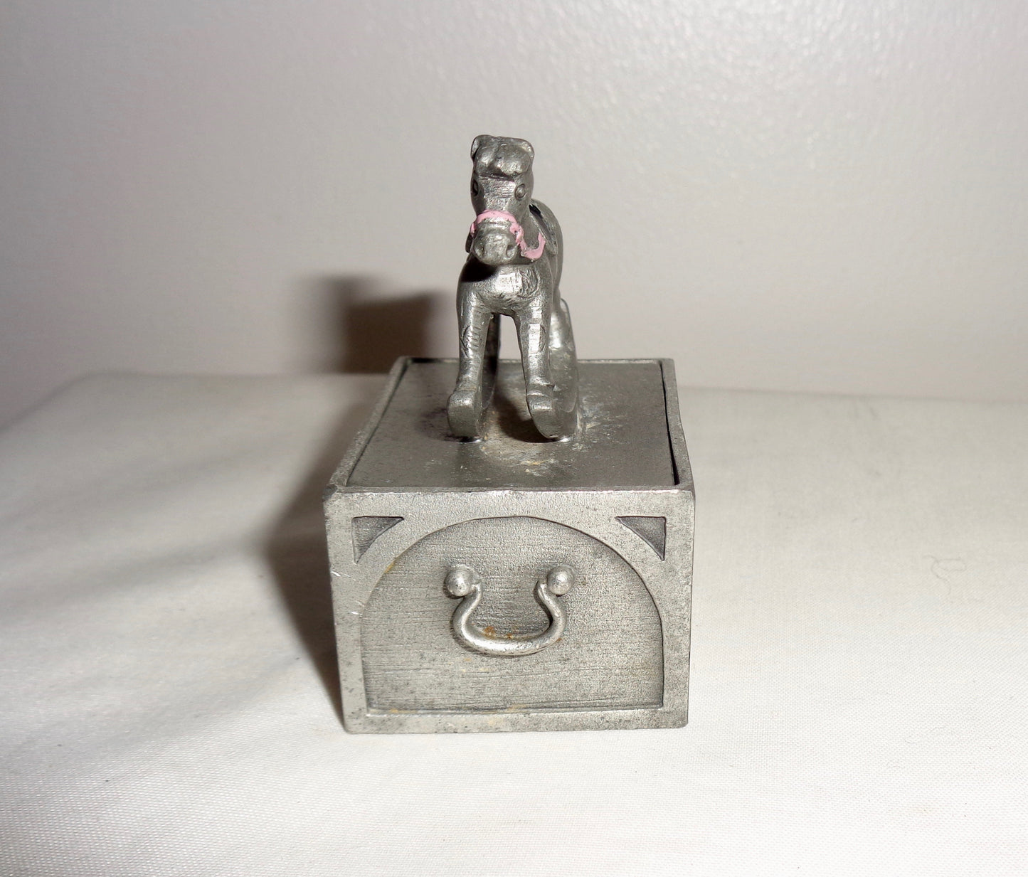 1982 Selangor Pewter Miniature Trinket box 2594 Rocking Horse