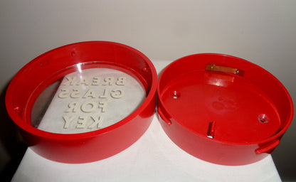 Vintage Break Glass For Key Red Box
