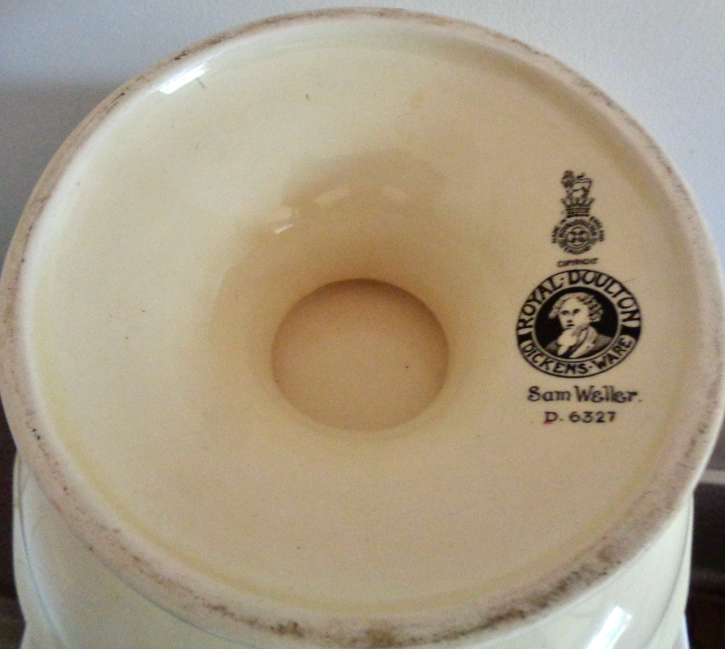 1950s Royal Doulton Dickens Ware Sam Weller Compote Pedestal Dish. Pattern Number D6327