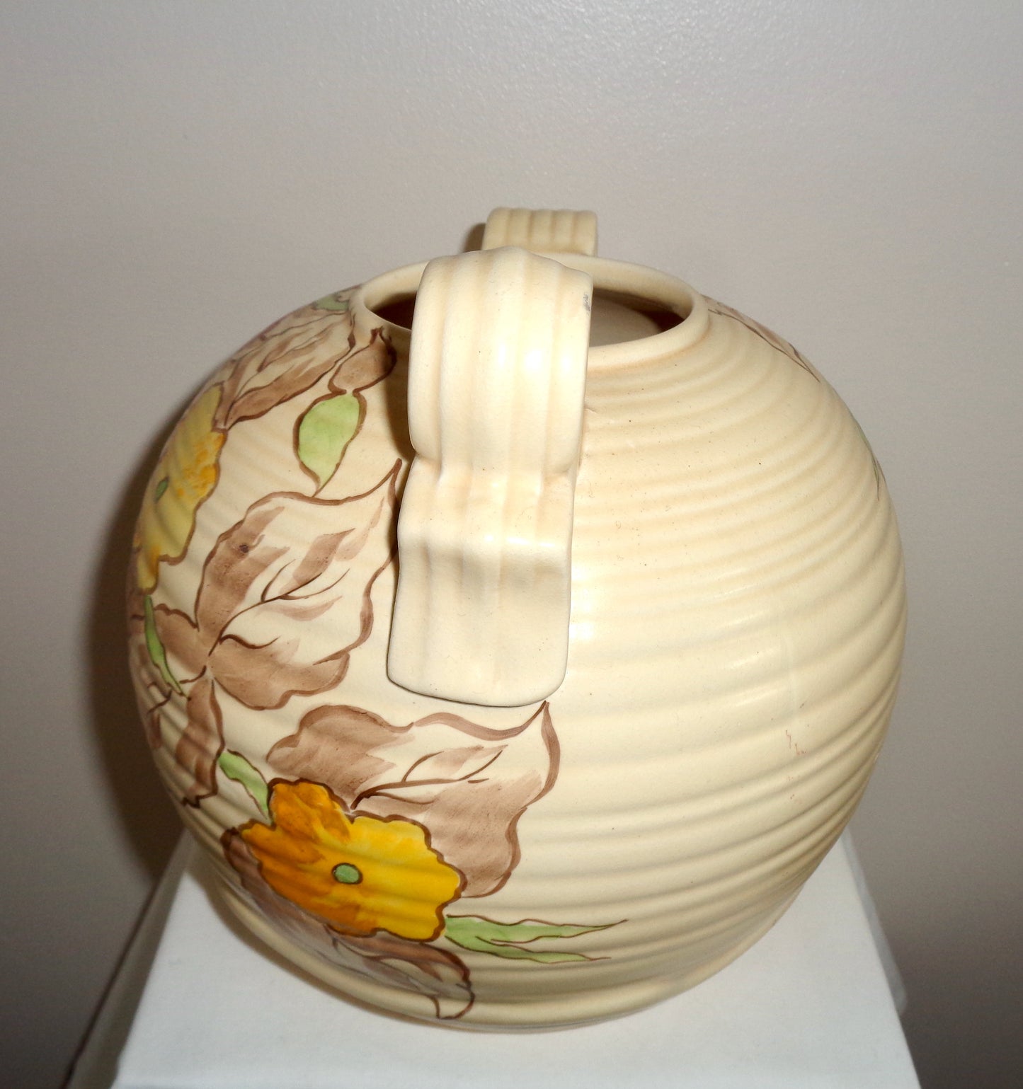 1930s Bewley Pottery Burnell Pattern Hand Painted Vase