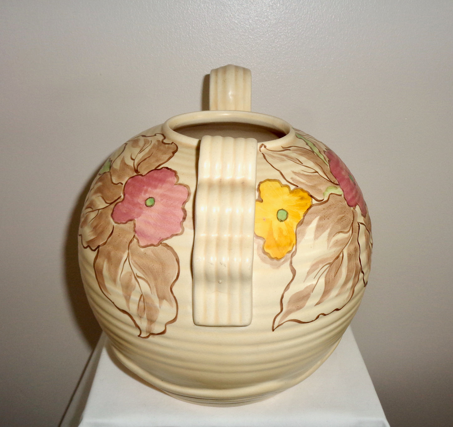1930s Bewley Pottery Burnell Pattern Hand Painted Vase