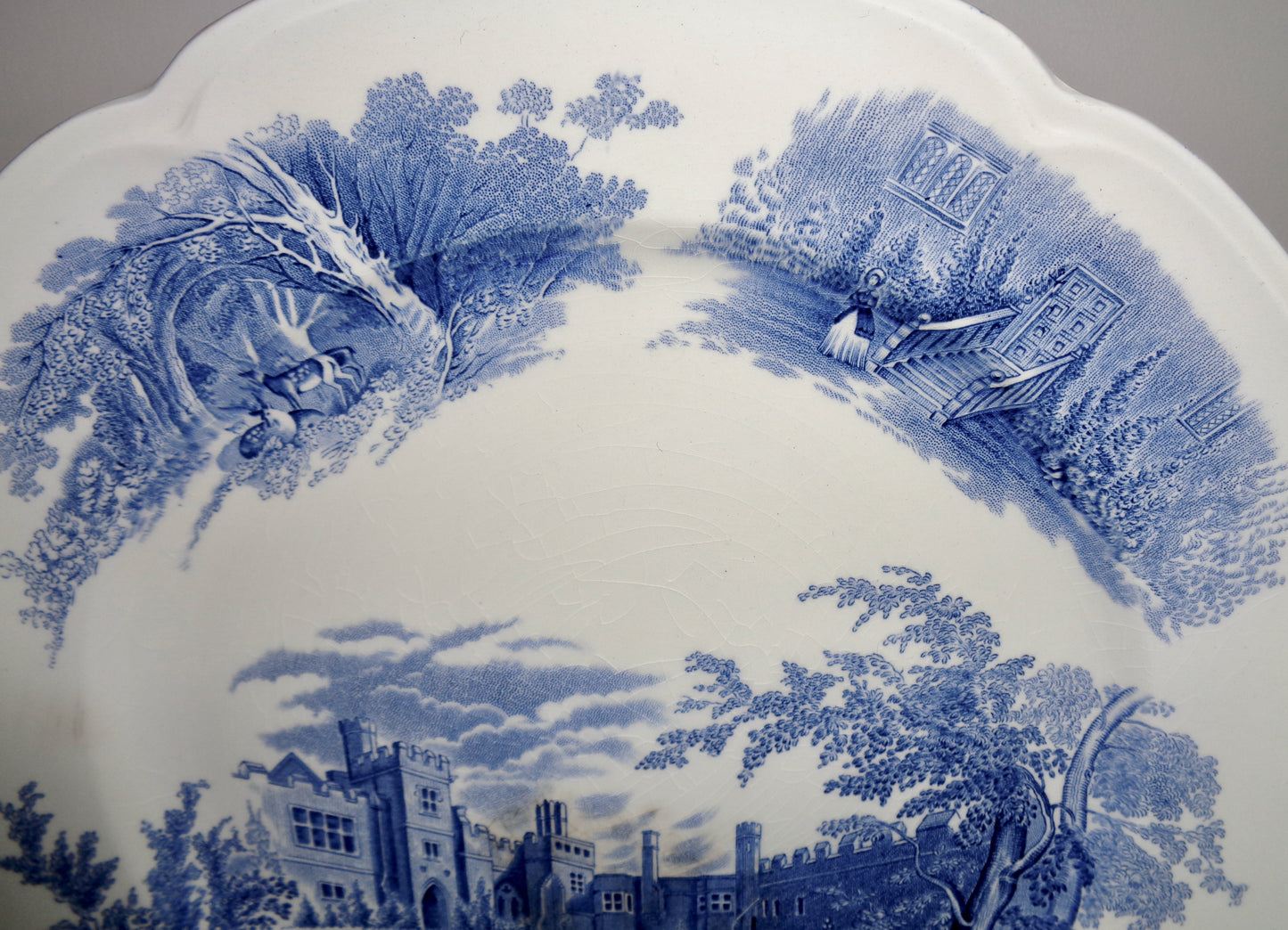 1930s Haddon Hall Serving Platter By Johnson Bros Pottery